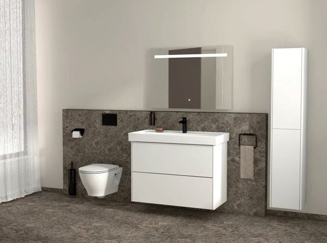 LAUFEN FIORA vysoká skříňka 32x32,2x161,8 cm, 2 dvířka, Push-open, lesklá bílá H43F9922305001 Obrázek - fotka