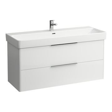 LAUFEN BASE skříňka pod umyvadlo 115,9x43,8x51,5 cm, 2 zásuvky, lesklá bílá