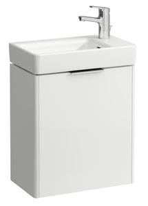 LAUFEN BASE skříňka pod umývátko 46x26,7x51,5 cm, 1 dvířka, panty vpravo, lesklá bílá