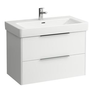 LAUFEN BASE skříňka pod umyvadlo 80,9x43,8x51,5 cm, 2 zásuvky, lesklá bílá