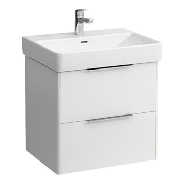 LAUFEN BASE skříňka pod umyvadlo 57x43,8x51,5 cm, 2 zásuvky, lesklá bílá