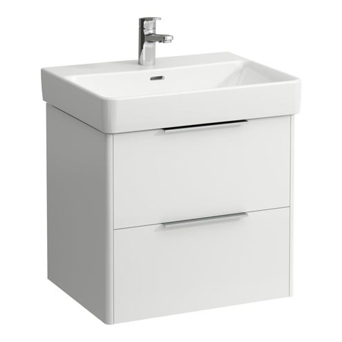 LAUFEN BASE skříňka pod umyvadlo 57x43,8x51,5 cm, 2 zásuvky, lesklá bílá H4022321102611 Obrázek - Hlavní obrázek