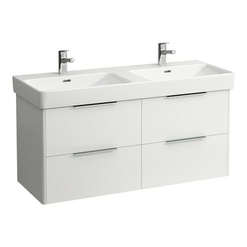 LAUFEN BASE skříňka pod dvojumyvadlo 115,9x43,8x51,5 cm, 4 zásuvky, lesklá bílá H4024941102611 Obrázek - Hlavní obrázek