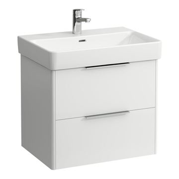 LAUFEN BASE skříňka pod umyvadlo 61,5x43,8x51,5 cm, 2 zásuvky, lesklá bílá
