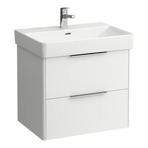 LAUFEN BASE skříňka pod umyvadlo 61,5x43,8x51,5 cm, 2 zásuvky, matná bílá H4022921102601 Obrázek - Hlavní obrázek