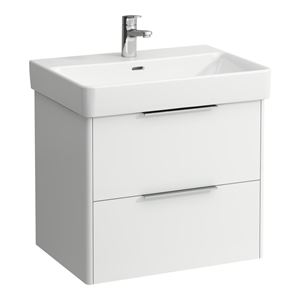 LAUFEN BASE skříňka pod umyvadlo 63,5x39,1x51,5 cm, 2 zásuvky, bílá lesk