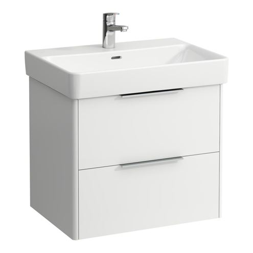 LAUFEN BASE skříňka pod umyvadlo 63,5x39,1x51,5 cm, 2 zásuvky, bílá lesk H4023121102611 Obrázek - Hlavní obrázek