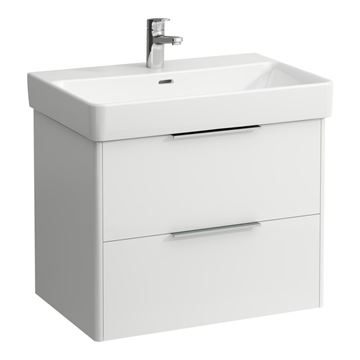 LAUFEN BASE skříňka pod umyvadlo 66,5x43,8x53,1 cm, 2 zásuvky, lesklá bílá