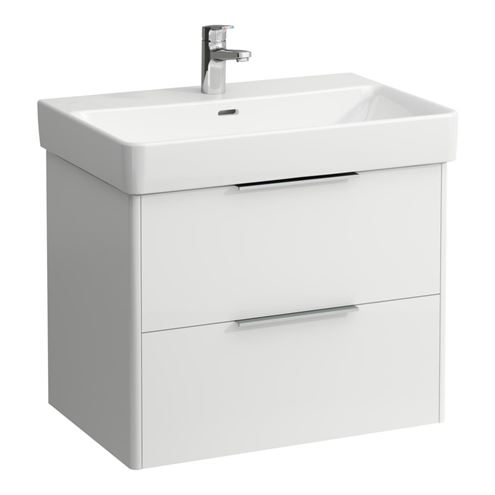 LAUFEN BASE skříňka pod umyvadlo 66,5x43,8x53,1 cm, 2 zásuvky, lesklá bílá H4023321102611 Obrázek - Hlavní obrázek