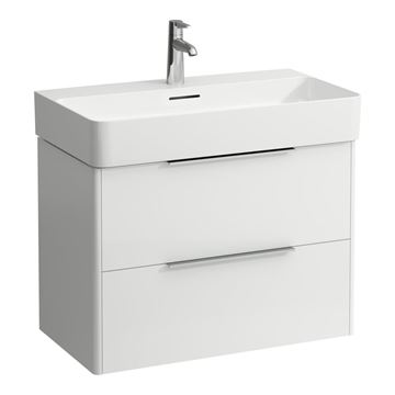 LAUFEN BASE skříňka pod umyvadlo 73,3x39,1x51,5 cm, 2 zásuvky, lesklá bílá