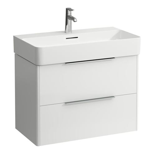 LAUFEN BASE skříňka pod umyvadlo 73,3x39,1x51,5 cm, 2 zásuvky, lesklá bílá H4023521102611 Obrázek - Hlavní obrázek