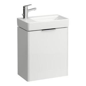 LAUFEN BASE skříňka pod umývátko 46x26,7x51,5 cm, 1 dvířka, panty vlevo, lesklá bílá