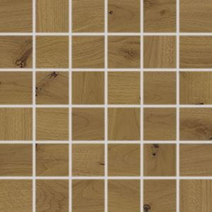RAKO BRICOLA mozaika 30x30(5x5) cm, lepená na síti, mat, hnědá