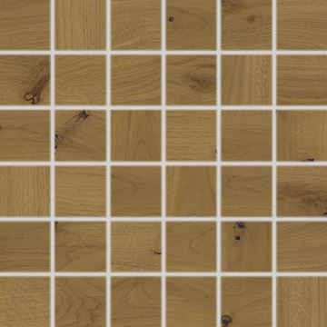 RAKO BRICOLA mozaika 30x30(5x5) cm, lepená na síti, mat, hnědá