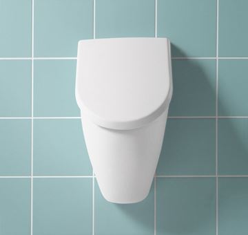VILLEROY & BOCH SUBWAY pisoár, zadní přívod vody, alpská bílá, CeramicPlus 751301R1 Obrázek - fotka