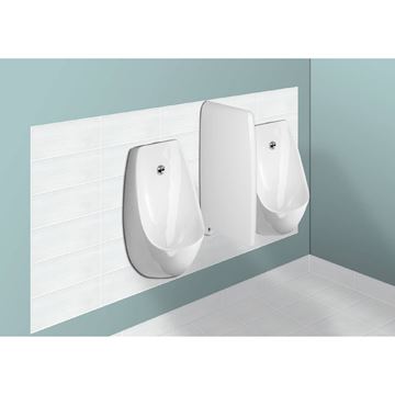 JIKA DOMINO pisoár, zadní přívod vody, Rimless splachování, Antibak H8411010000001 Obrázek - fotka