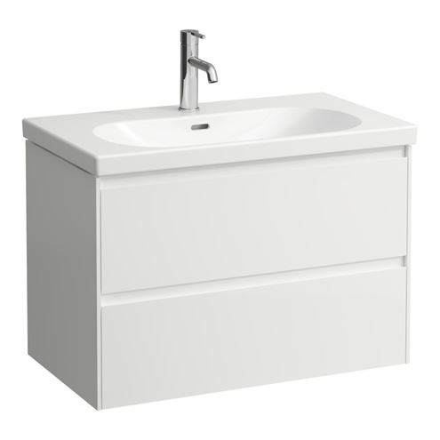 LAUFEN LANI skříňka pod umyvadlo 78,4x44,2x51,5 cm, 2 zásuvky, s organizérem, matná bílá H4035521122601 Obrázek - Hlavní obrázek
