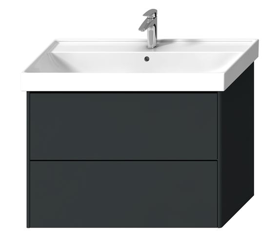 LAUFEN FIORA skříňka pod umyvadlo 95,7x45,3x67,4 cm, 2 zásuvky, Push-open, lesklá šedá H40F9944013011 Obrázek - Hlavní obrázek