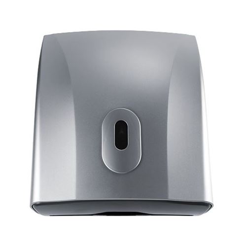 NIMCO zásobník na skládané papírové ručníky, se zámkem, nástěnný, stříbrná metalická HP 9580-04 Obrázek - Hlavní obrázek