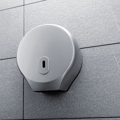 NIMCO zásobník na toaletní papír, se zámkem, nástěnný, stříbrná metalická HP 9555M-04 Obrázek - fotka