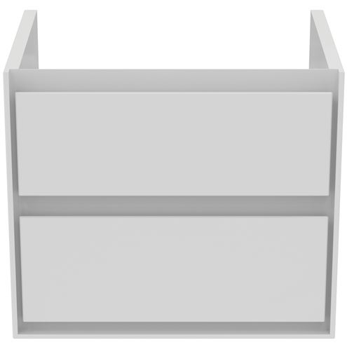 IDEAL STANDARD CONNECT AIR skříňka pod umyvadlo 60x44x51,7 cm, 2 zásuvky, matná bílá/lesklá bílá E0818B2 Obrázek - fotka