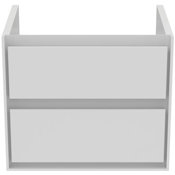 IDEAL STANDARD CONNECT AIR skříňka pod umyvadlo 60x44x51,7 cm, 2 zásuvky, matná bílá/lesklá bílá E0818B2 Obrázek - fotka