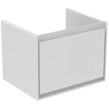 IDEAL STANDARD CONNECT AIR CUBE skříňka pod umyvadlo 53x40,9x40 cm, 1 zásuvka, matná bílá/lesklá bílá