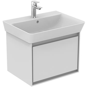IDEAL STANDARD CONNECT AIR CUBE skříňka pod umyvadlo 53x40,9x40 cm, 1 zásuvka, matná bílá/lesklá bílá E0846B2 Obrázek - fotka