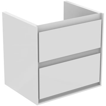 IDEAL STANDARD CONNECT AIR skříňka pod umyvadlo 53x40,9x51,7 cm, 2 zásuvky, matná bílá/lesklá bílá