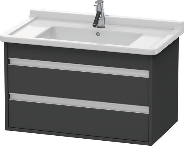 DURAVIT KETHO skříňka pod umyvadlo 80x45,5x48 cm, 2 zásuvky, Graphit matt KT664404949 Obrázek - Hlavní obrázek
