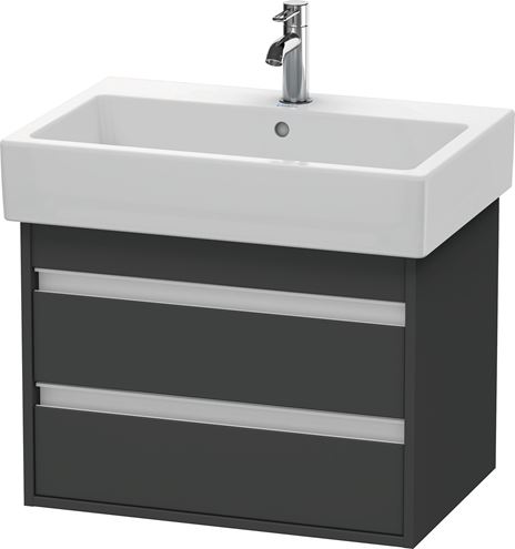 DURAVIT KETHO skříňka pod umyvadlo 65x44x48 cm, 2 zásuvky, Graphit matt KT662404949 Obrázek - Hlavní obrázek