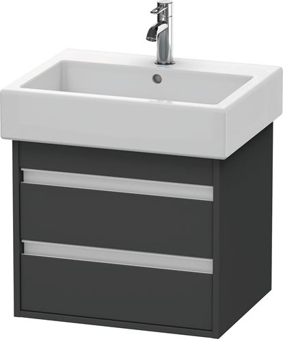 DURAVIT KETHO skříňka pod umyvadlo 55x44x41 cm, 2 zásuvky, Graphit matt KT663604949 Obrázek - Hlavní obrázek