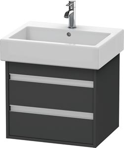 DURAVIT KETHO skříňka pod umyvadlo 55x44x41 cm, 2 zásuvky, Graphit matt