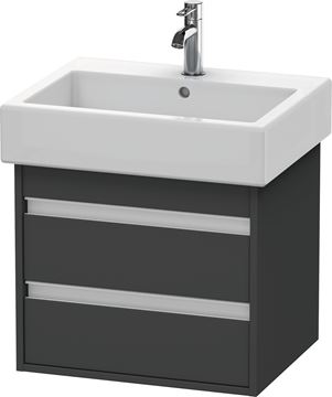 DURAVIT KETHO skříňka pod umyvadlo 55x44x41 cm, 2 zásuvky, Graphit matt