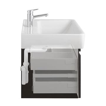 LAUFEN PRO S skříňka pod dvojumyvadlo 125,8x45x39,7 cm, 2 zásuvky, matný grafit H4835720964801 Obrázek - fotka