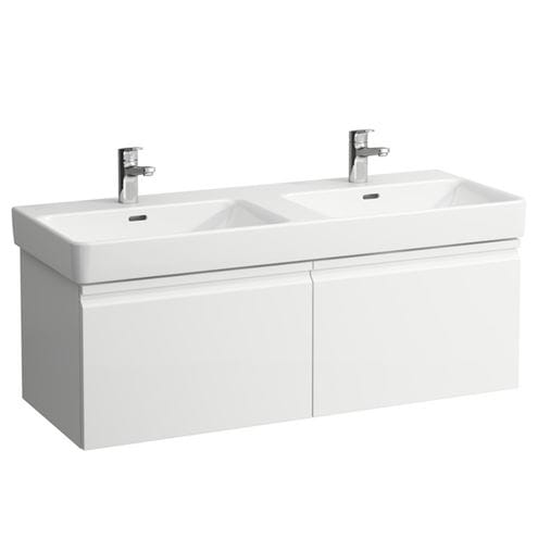 LAUFEN PRO S skříňka pod dvojumyvadlo 125,8x45x39,7 cm, 2 zásuvky, matná bílá H4835720964631 Obrázek - Hlavní obrázek