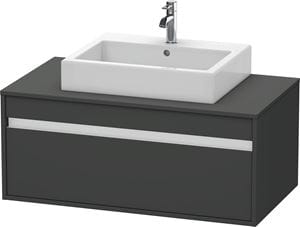 DURAVIT KETHO skříňka pod umyvadlo 100x55x42,6 cm, 1 zásuvka, Graphit matt
