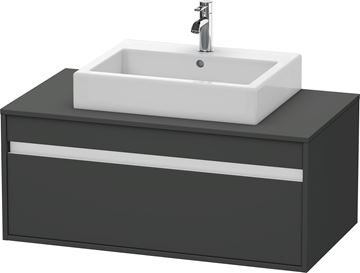 DURAVIT KETHO skříňka pod umyvadlo 100x55x42,6 cm, 1 zásuvka, Graphit matt