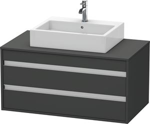 DURAVIT KETHO skříňka pod umyvadlo 100x55x49,6 cm, 2 zásuvky, Graphit matt