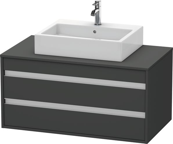 DURAVIT KETHO skříňka pod umyvadlo 100x55x49,6 cm, 2 zásuvky, Graphit matt KT665504949 Obrázek - Hlavní obrázek