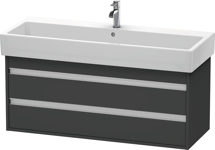 DURAVIT KETHO skříňka pod umyvadlo 115x44x48 cm, 2 zásuvky, Graphit matt KT663904949 Obrázek - Hlavní obrázek