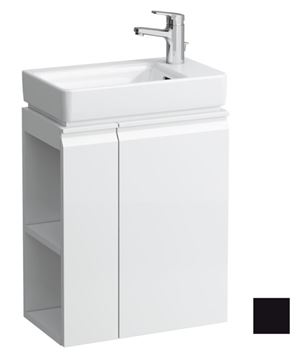 LAUFEN PRO S skříňka pod umývátko 47x27,5x58 cm, 1 police, 1 dvířka, panty vpravo, černá