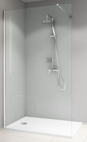 ROTH PROJECT EI TWF stěna walk-in 100x200,7 cm, brillant/čiré sklo EI TWF 10020 VPE Obrázek - Hlavní obrázek