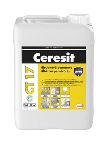 CERESIT CT 17 hloubkový penetrační nátěr 10 l, žlutá 2005228 Obrázek - Hlavní obrázek