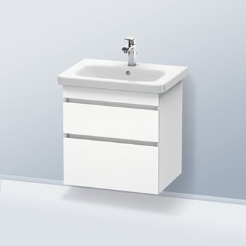 DURAVIT DURASTYLE skříňka pod umyvadlo 58x44,8x39,8 cm, 2 zásuvky, White matt DS648001818 Obrázek - fotka