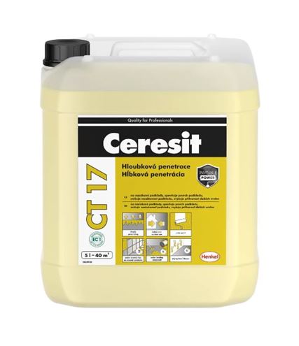 CERESIT CT 17 hloubkový penetrační nátěr 5 l, žlutá 2005226 Obrázek - Hlavní obrázek