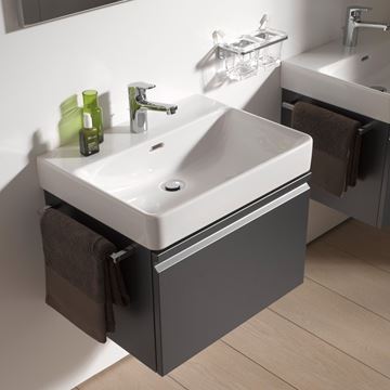 LAUFEN PRO S skříňka pod umyvadlo 57x45x39,2 cm, 1 zásuvka, matný grafit H4833720964801 Obrázek - fotka