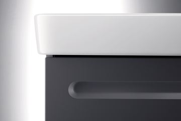 DURAVIT NO.1 skříňka pod umývátko 39x31,6x47,8 cm, 1 dvířka, panty vlevo, Graphit matt N14266L49490000 Obrázek - fotka