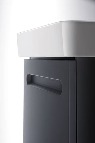 DURAVIT NO.1 skříňka pod umývátko 39x31,6x47,8 cm, 1 dvířka, panty vlevo, Graphit matt N14266L49490000 Obrázek - fotka