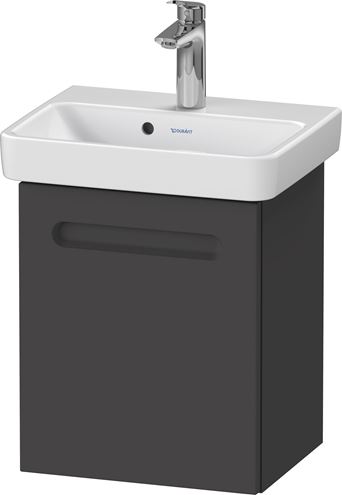 DURAVIT NO.1 skříňka pod umývátko 39x31,6x47,8 cm, 1 dvířka, panty vlevo, Graphit matt N14266L49490000 Obrázek - Hlavní obrázek